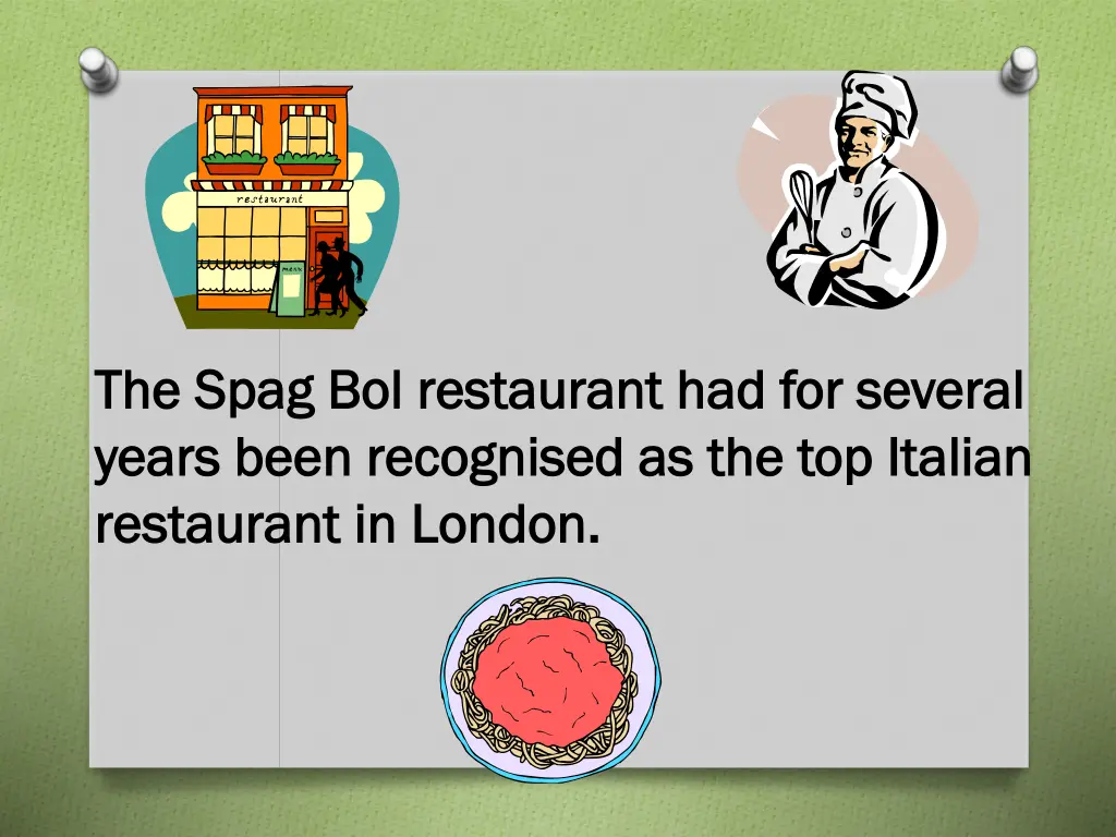 the the spag spag bol years been recognised