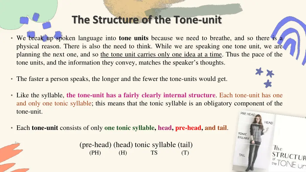 the structure of the tone unit