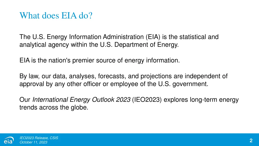 what does eia do