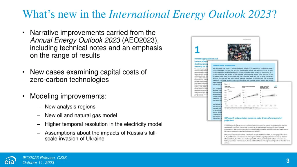 what s new in the international energy outlook