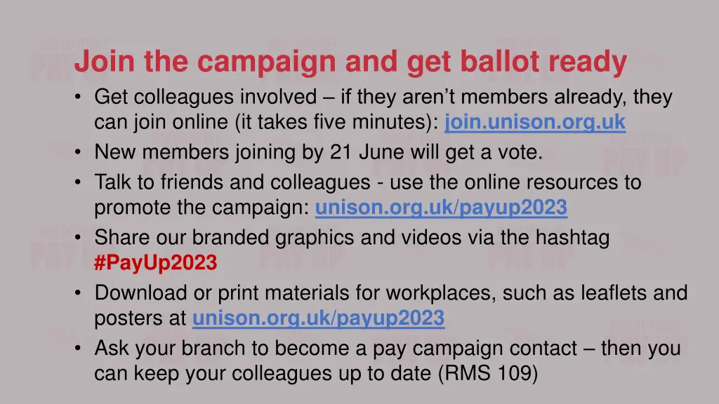 join the campaign and get ballot ready