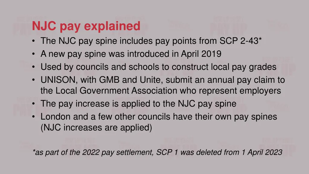 njc pay explained the njc pay spine includes