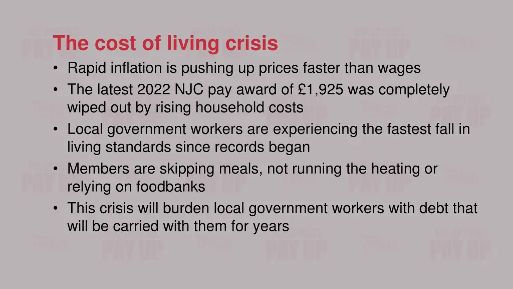 the cost of living crisis rapid inflation