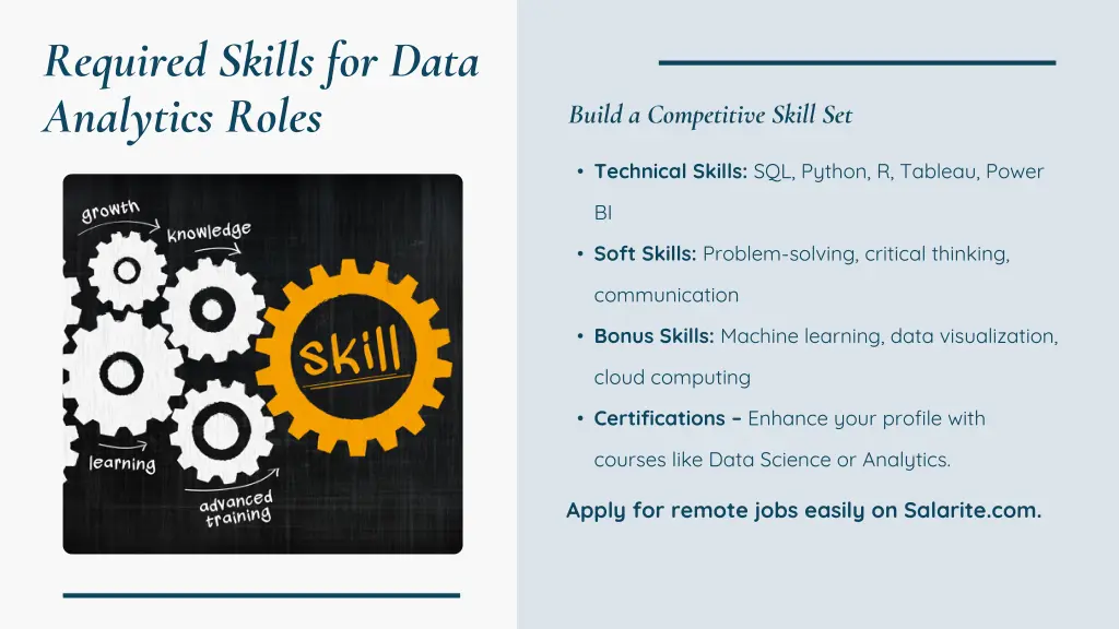 required skills for data analytics roles