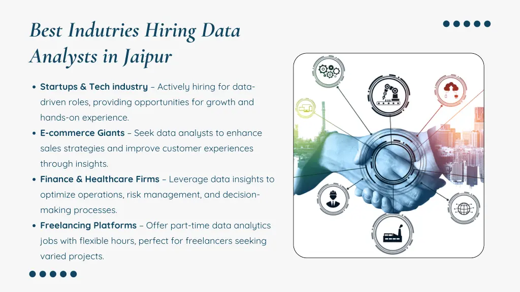 best indutries hiring data analysts in jaipur