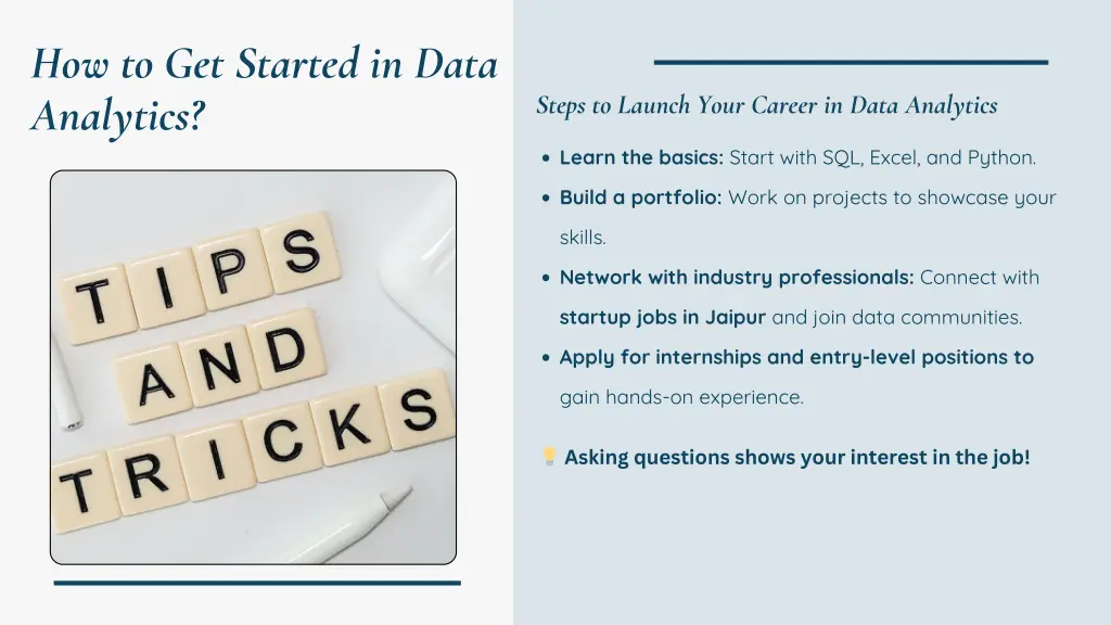how to get started in data analytics