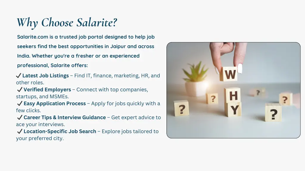why choose salarite