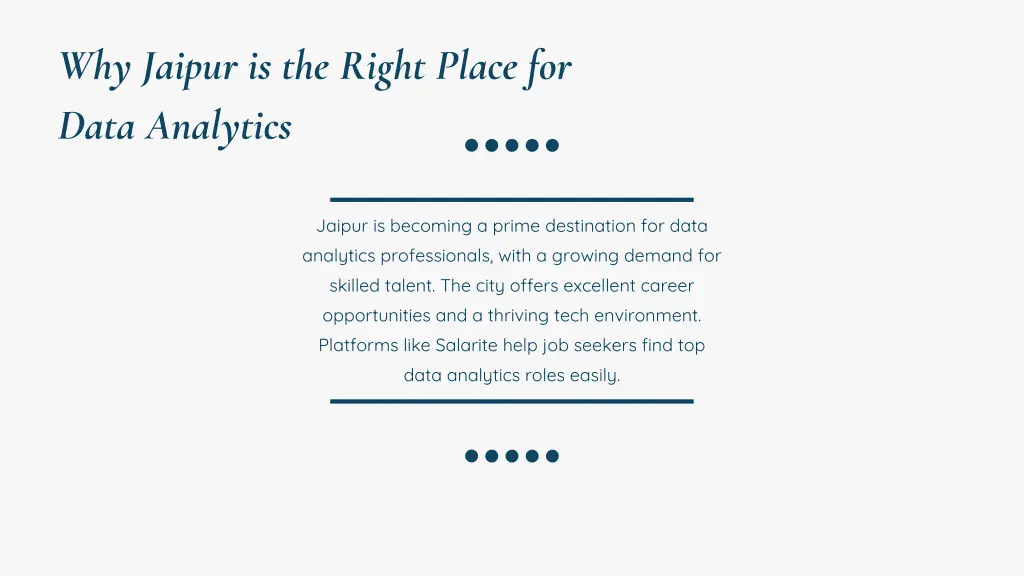 why jaipur is the right place for data analytics