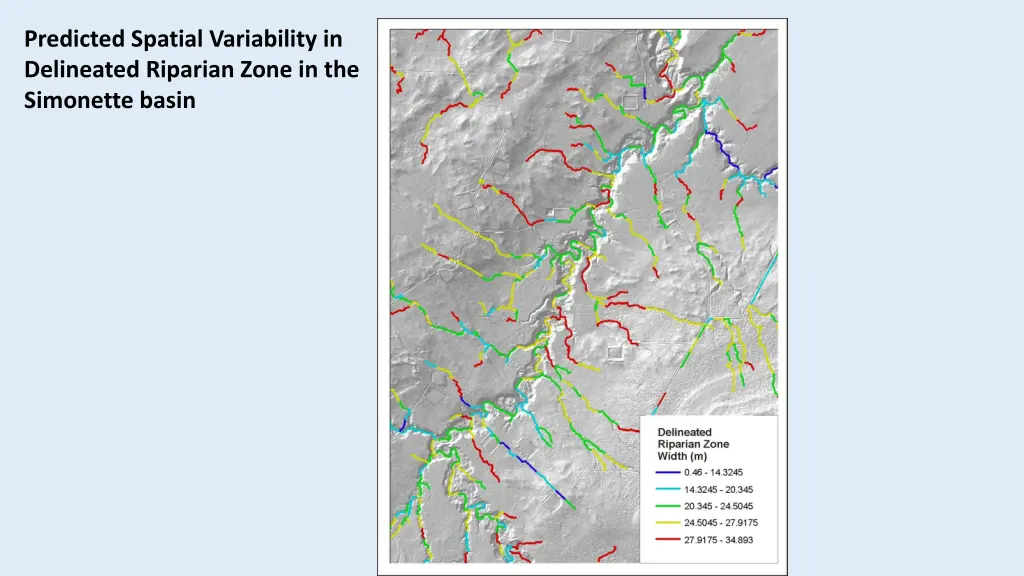 predicted spatial variability in delineated