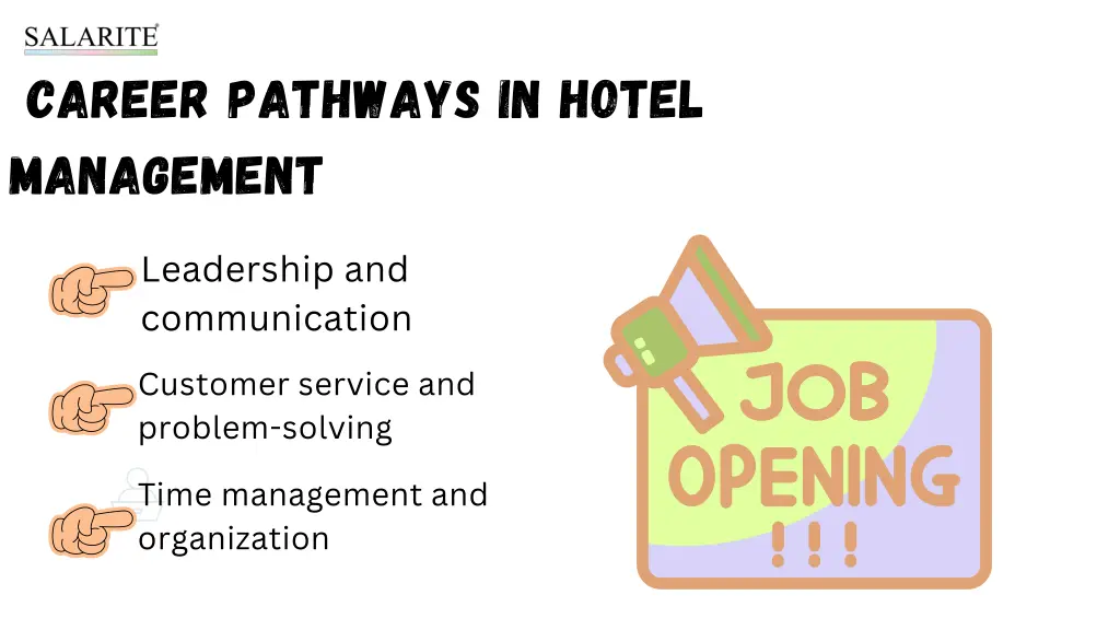 career pathways in hotel management