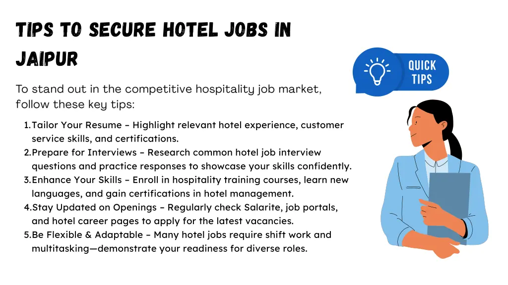 tips to secure hotel jobs in jaipur