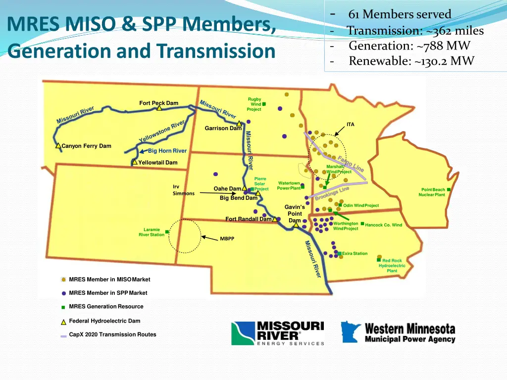 61 members served transmission 362 miles