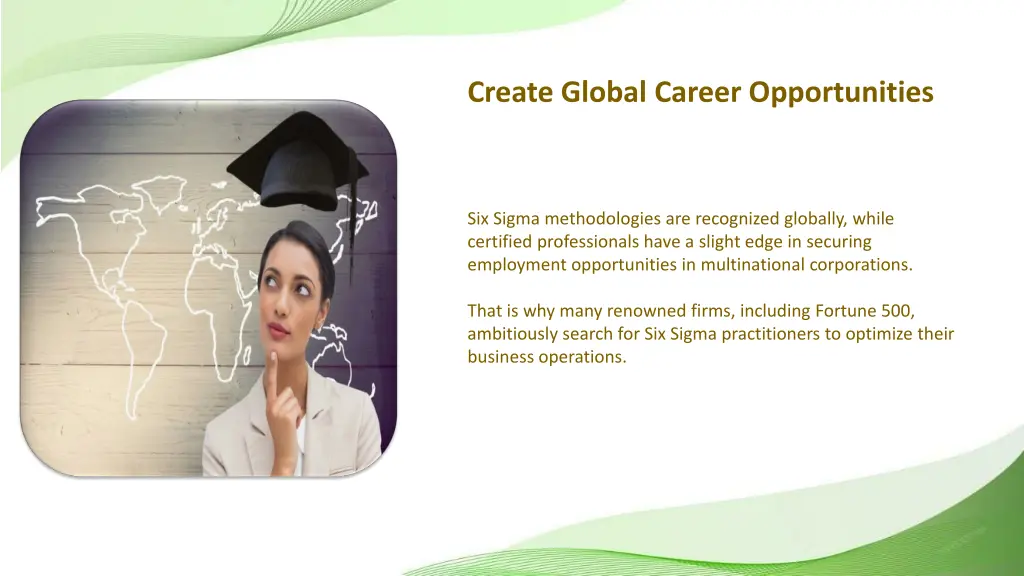 create global career opportunities