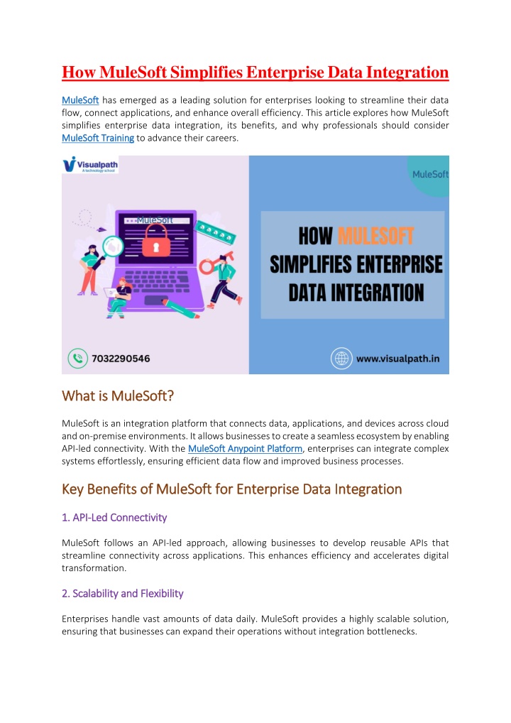 how mulesoft simplifies enterprise data