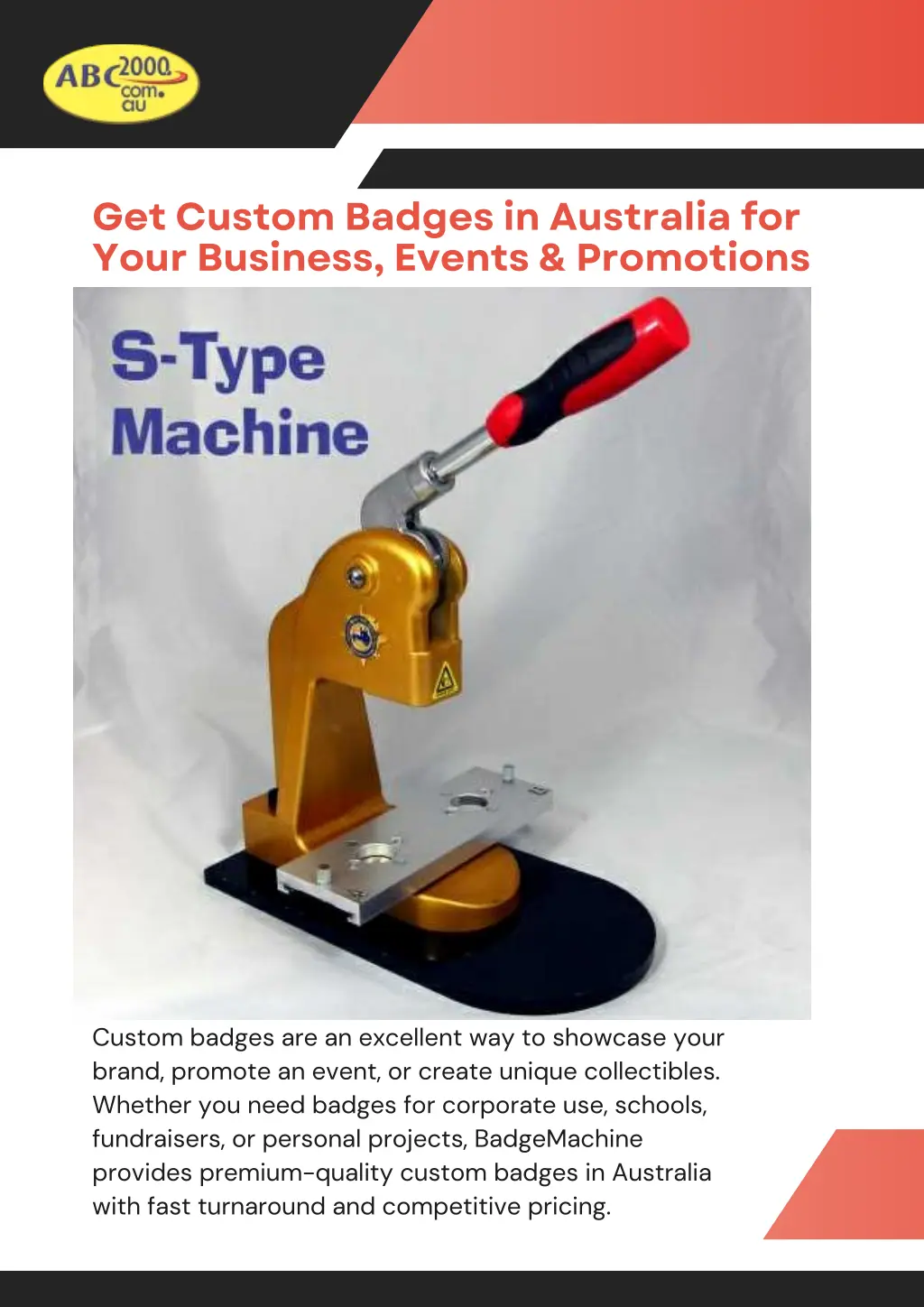 get custom badges in australia for your business