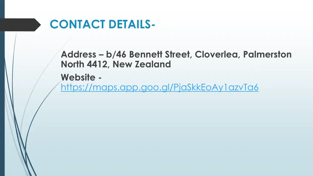contact details