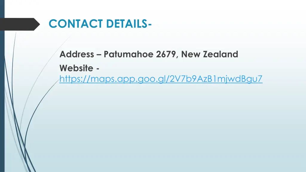 contact details