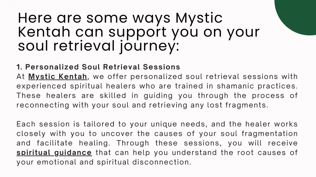 here are some ways mystic kentah can support
