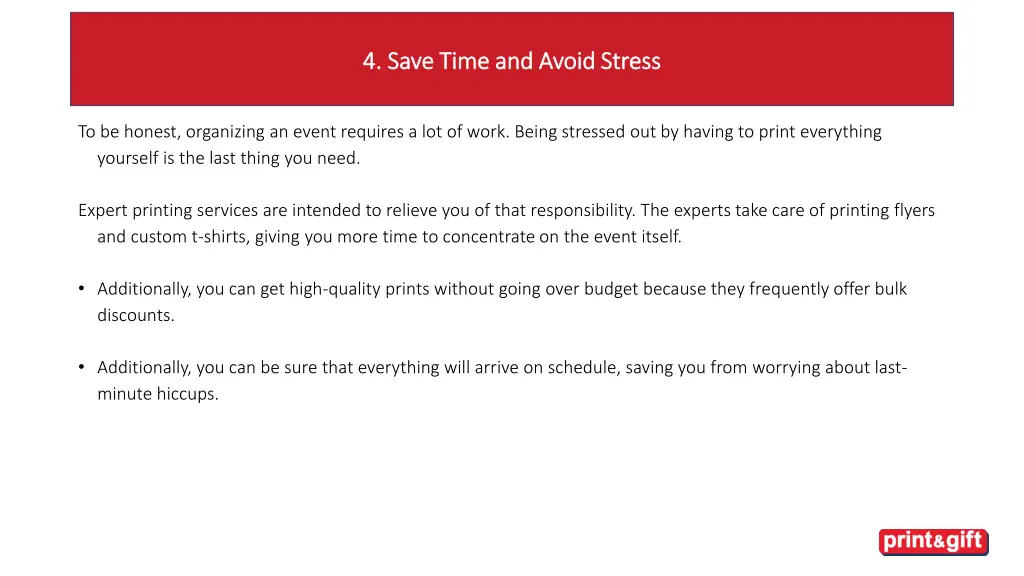 4 save time and avoid stress 4 save time