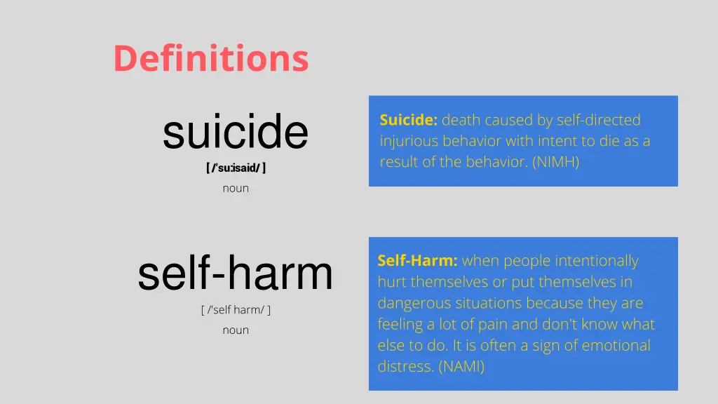 definitions suicide su isaid