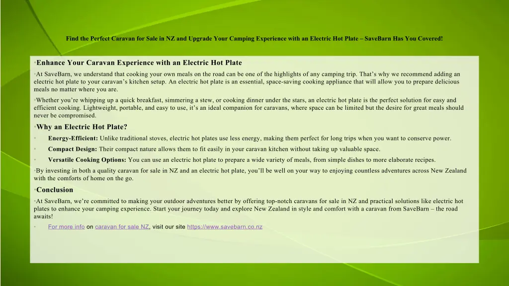 find the perfect caravan for sale 1