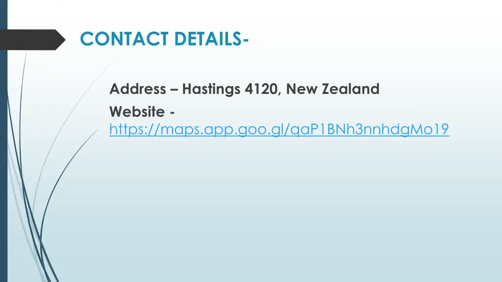 contact details