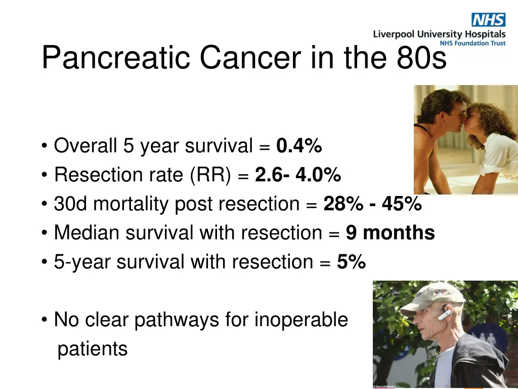 pancreatic cancer in the 80s