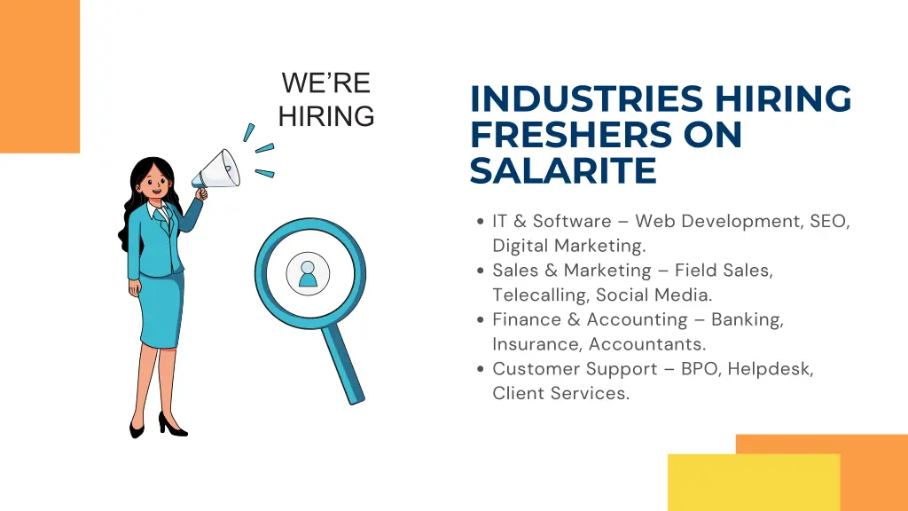 industries hiring freshers on salarite