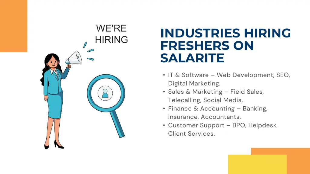 industries hiring freshers on salarite