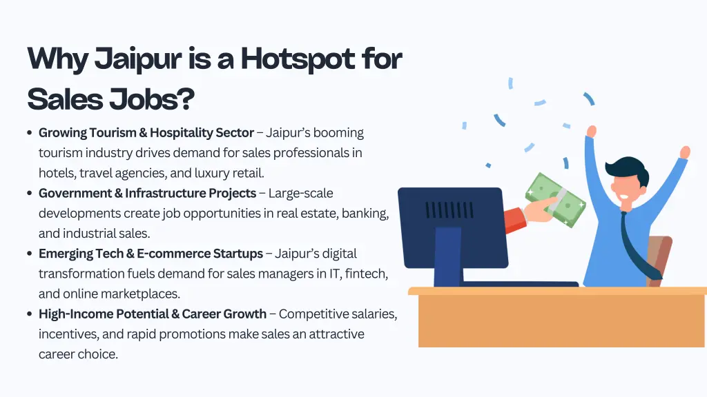 why jaipur is a hotspot for sales jobs