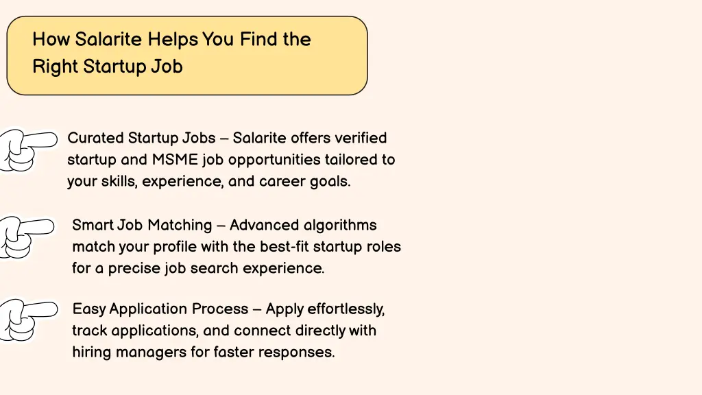 how salarite helps you find the right startup job