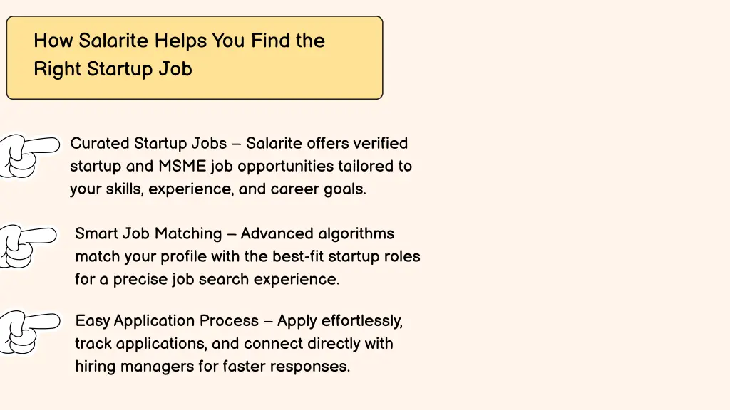 how salarite helps you find the right startup job