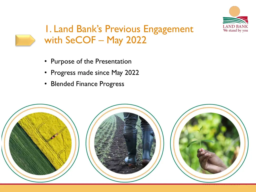 1 land bank s previous engagement with secof