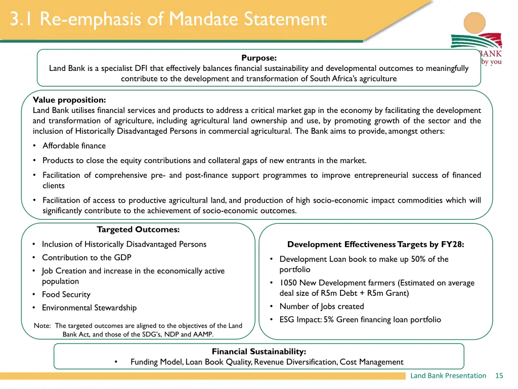 3 1 re emphasis of mandate statement