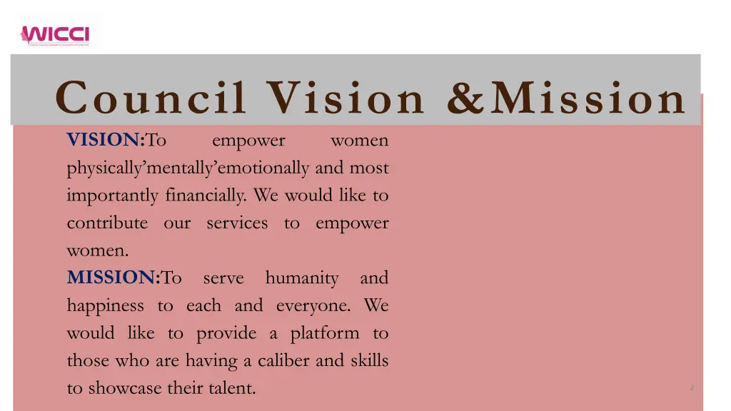 council vision mission