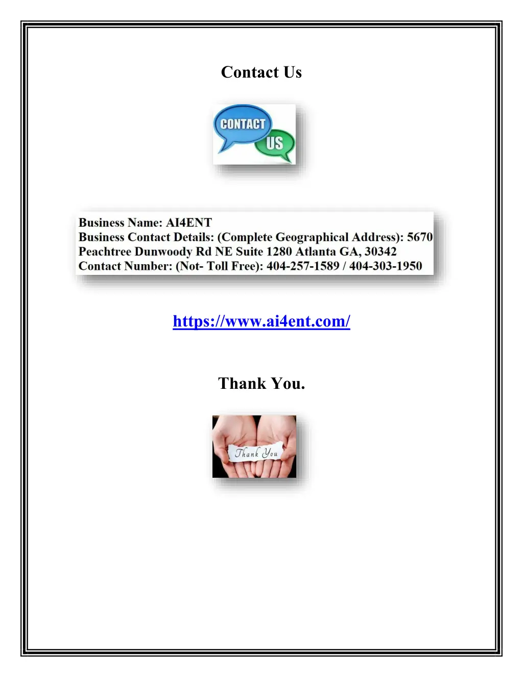 contact us