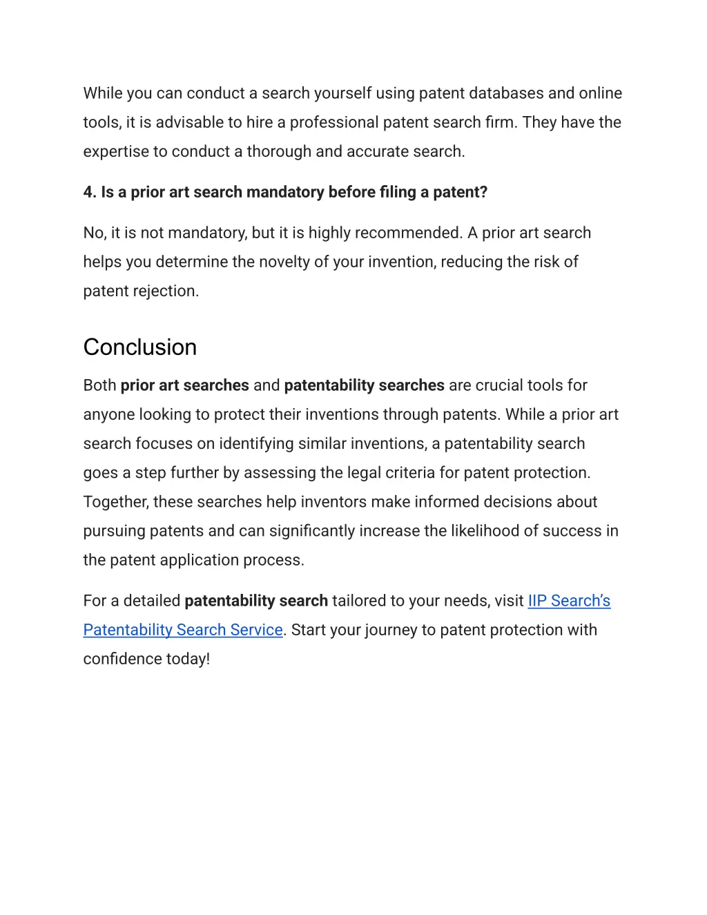 while you can conduct a search yourself using