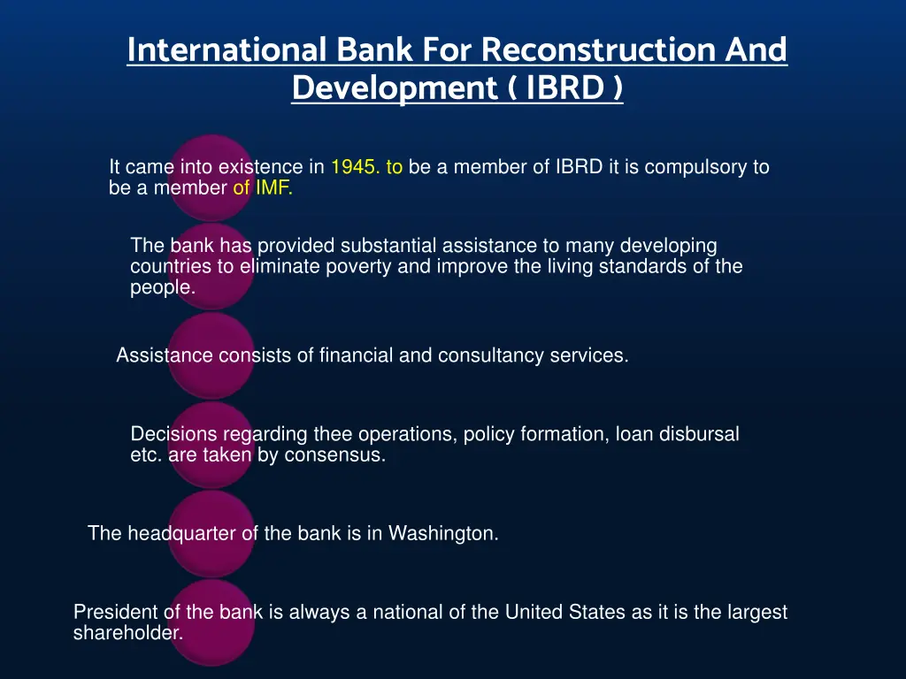 international bank for reconstruction