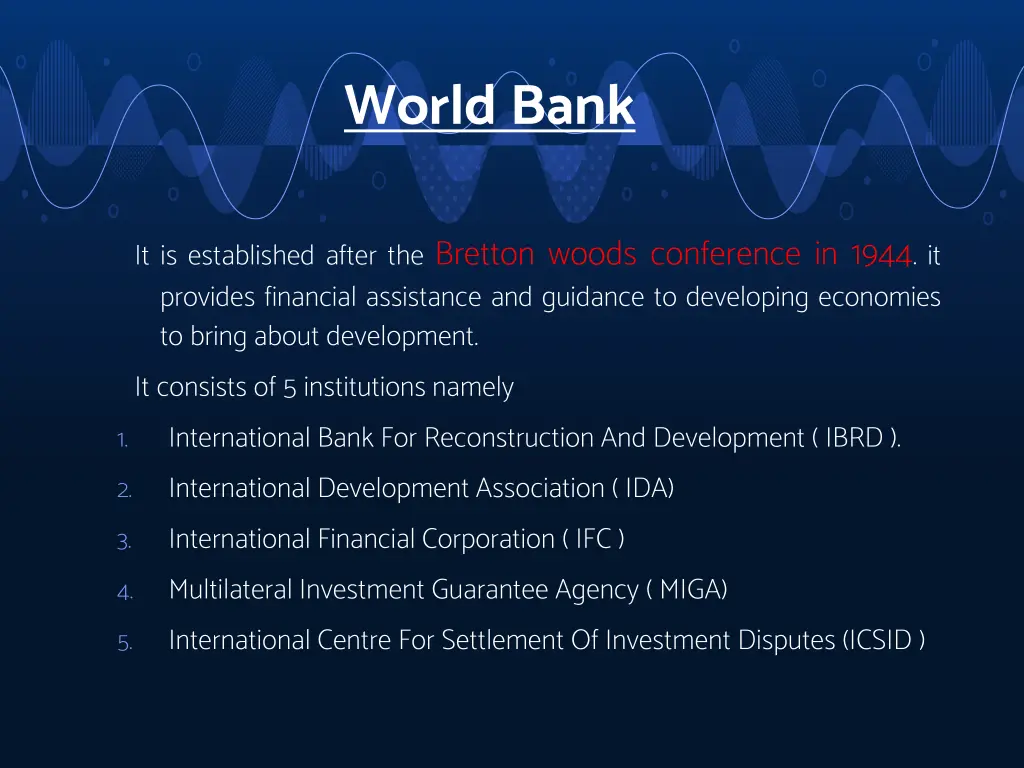 world bank