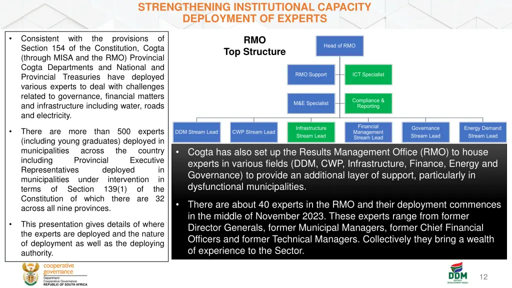 strengthening institutional capacity deployment