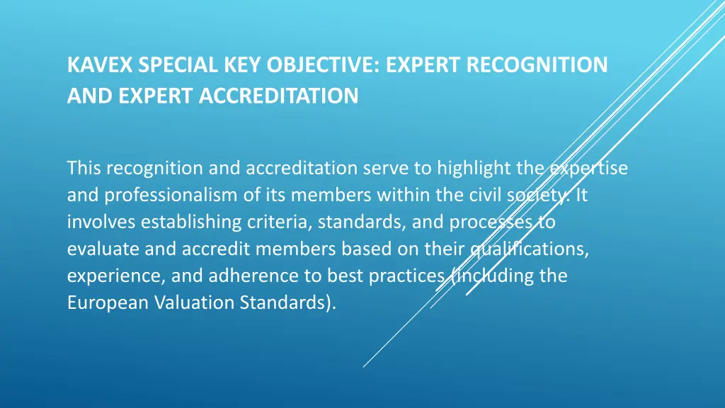 kavex special key objective expert recognition