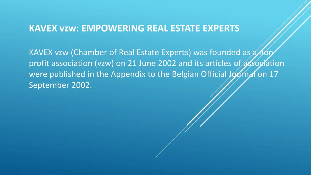 kavex vzw empowering real estate experts