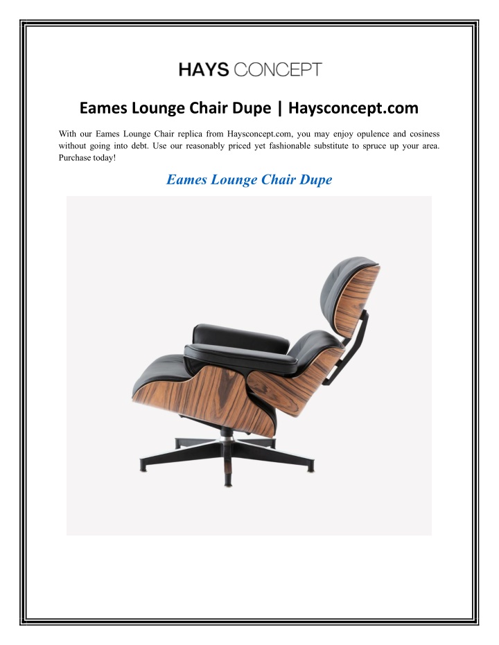 eames lounge chair dupe haysconcept com