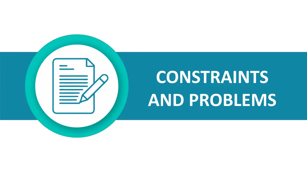 constraints and problems