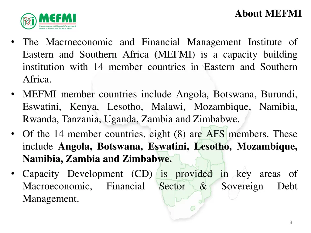 about mefmi