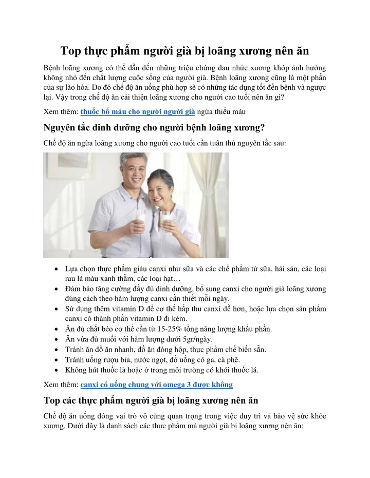 top th c ph m ng i gi b lo ng x ng n n n