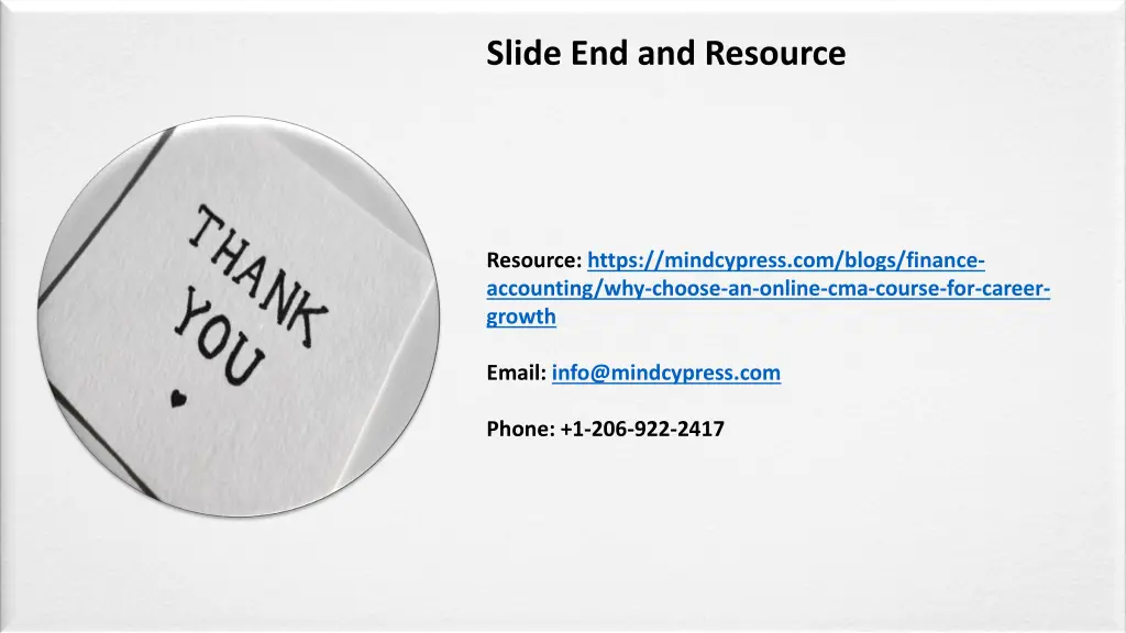 slide end and resource