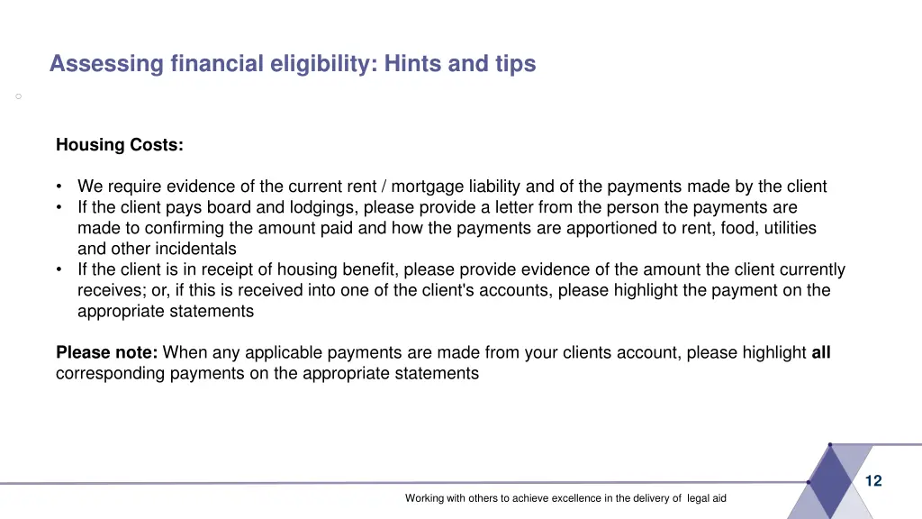 assessing financial eligibility hints and tips 6