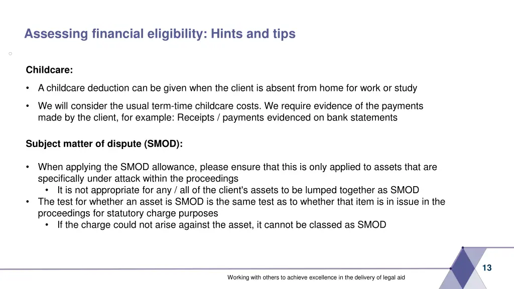 assessing financial eligibility hints and tips 7