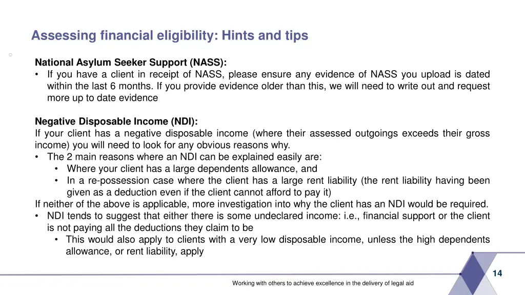 assessing financial eligibility hints and tips 8